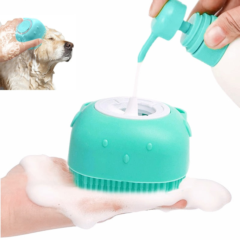 Brosse de bain pour chien||SilicoBrosse™